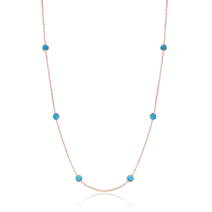 여성 새로운 도착 터키석 도매 925 스털링 실버 목걸이 유행 패션 - Product Image 1