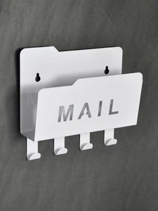 Boîte à clés murale de forme carrée avec 10 crochets - Product Image 3