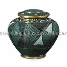 American Style Metal Cloisonne Adult Heart <b>Keepsake</b> Urn - Product Image 2