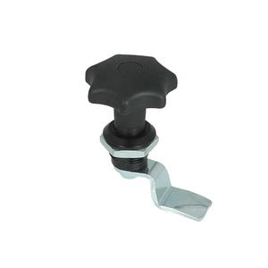 Poignée de bouton étoile en plastique LM-714 en alliage de zinc noir poudre manteau cliquet Action poignée fixe tourner came loquet - Product Image 5