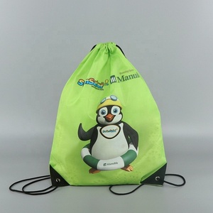 กระเป๋าไนลอนเชือกรูดสำหรับไปยิมกระเป๋าเป้สะพายหลังสำหรับเล่นกีฬาพิมพ์โลโก้กระเป๋าไนลอน - Product Image 3