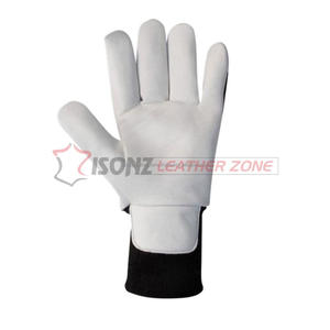 Gants de travail en cuir certifiés EN 388, protection anti-dérapante et anti-coupure, épaisseur 3 mil, niveau d'impact 2 - Product Image 3