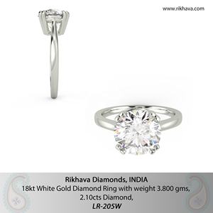 Bague en diamant solitaire Livraison gratuite sur les achats de plus de 2000 $ Client à supporter les droits et taxes d'importation - Product Image 5