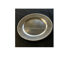 Placa de cargador de boda, placa de cargador chapado en oro, precio al por mayor, nuevo aspecto en placa de cargador de METAL - Product Image 4