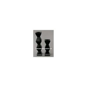 Soapstone Decorative <b>Black</b> <b>Candle</b> <b>Holders</b> - Product Image 1