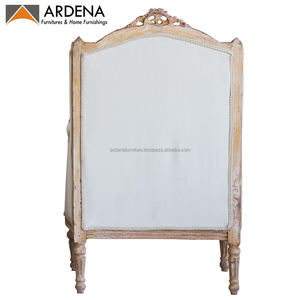 Chaise de Loisirs Classique Vintage en Bois d'Acajou Design Antique Solide pour Maison Hôtel Salon ou Appartement - Product Image 5