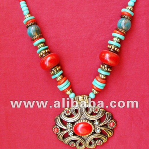 Collar con cuentas en forma de número grande con cadena de moda colgante para fiesta o regalo - Product Image 3