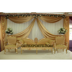 เฟอร์นิเจอร์ทองจัดงานแต่งงานเอเชียจัดงานแต่งงานมุสลิมจัดงานเลี้ยงเฟอร์นิเจอร์ชุดโซฟาจัดงานแต่งงานที่เรียบง่ายเสน่ห์ - Product Image 1