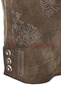 <b>Men</b> Traditional <b>Leather</b> <b>Trousers</b> Lederhosen Short Embroidery Classic Pants With Suspenders - Product Image 3