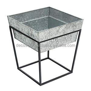 Tapper Galvanized Round <b>Garden</b> <b>Planter</b> - Product Image 6
