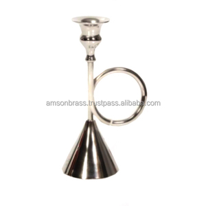 Durable Multifunctional Use <b>Dinner</b> Metal <b>Candle</b> Holders Unique Shape Silver Finishes <b>Candle</b> Stand for Home Decor <b>Candle</b> Holder - Product Image 3
