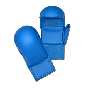 ถุงมือคาราเต้นวมพร้อมนิ้วโป้งถุงมือซ้อมสีแดงสีน้ำเงิน - Product Image 2