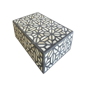 Caja de incrustaciones de hueso de diseño moderno multiusos de alta calidad Muebles para el hogar de primera calidad con tamaños personalizados para uso en la sala de estar - Product Image 1