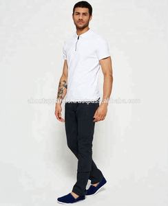 Maillot noir de style mince de haute qualité pour hommes pour polo nouveau bouton de conception le plus populaire impression bouffante personnalisée respirante - Product Image 3