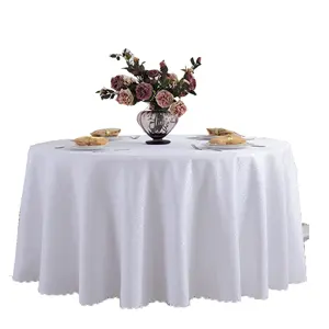 factory in china white wedding round tablecloth table cloth personalized