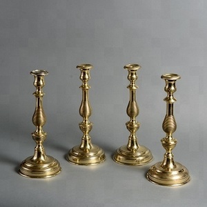 Bougeoirs en laiton du globe de luxe, grands porte-bougies - Product Image 1