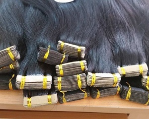 เทปต่อผมแบบ Pre-Bonded ขนาด 30 นิ้ว ผมแท้เวียดนามสีดำธรรมชาติ  แบบยืด  100% Cabello 100 ตรง เกรด 9A - Product Image 2