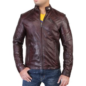 Chaqueta de Hombre de Lona de Poliéster Acolchada Estilo Motero, Personalizada, Cálida para Invierno, Sin Capucha |   Resistente al viento y de secado rápido - Product Image 3