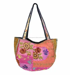 India hermosa Vintage Patchwork bolso de la bolsa de compras llevar al hombro y bandolera las mujeres hombro bolsa - Product Image 1