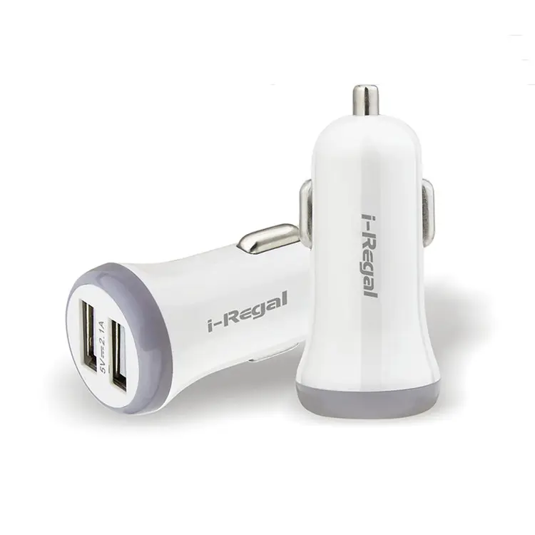 2020 Free Shipping 2.1A Universal 2 USB Fast Car Charge With LED For iPhone for Samsung S9 S10
