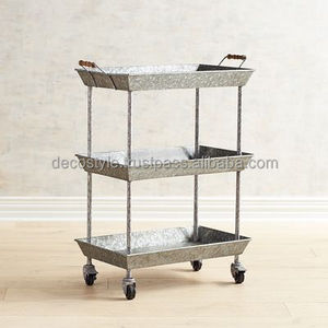 Carrito de madera con barra de nivel - Product Image 5