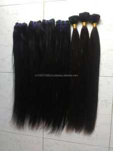 Extensiones de cabello Remy virgen indio 24 "de longitud Precios de fábrica de calidad superior Tejido de cabello de la India - Product Image 2