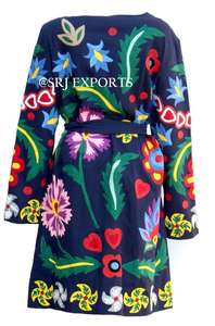 Mejor Vendedor gitana mujer Navidad más vendidos Boho invierno Suzani Tribal Boho abrigo de mujer bolso hecho a mano bordado chaqueta - Product Image 2