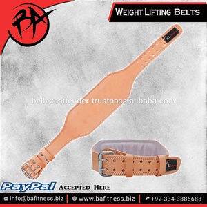 Foam Padded Leather Weightlifting Belt <b>Fitness</b> Equipment <b>Accessory</b> - Product Image 3