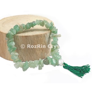 Gemstone Green Aventurine <b>Chips</b> Power Bracelets - Product Image 1