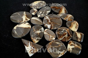 Piedra de energía curativa, piedras preciosas de cristal septario, gemas sueltas de mezcla de cabujón - Product Image 5