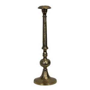 Support de bougie en métal de forme personnalisée, design martelé décoratif courbé à la main, finition antique, pour les mariages - Product Image 1