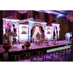 Scène de mariage musulmane sculptée, 1 pièce, ensemble de scène en Fiber, Style musulman, bohodha Akber, scène sculptée, mariage - Product Image 1