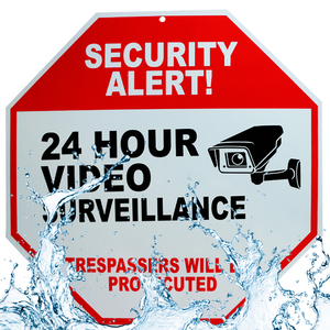 Segnale di videosorveglianza-sorveglianza 24 ore su 24 tutte le attività sono insegne monitorate-segnali di sicurezza CCTV - Product Image 5