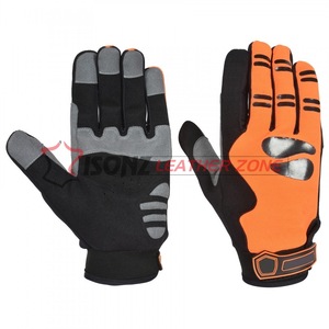 Guantes de Mecánico Automotriz de Cuero, Anti-Impacto, Anti-Calor, Antideslizantes, 10 Pulgadas - Product Image 1
