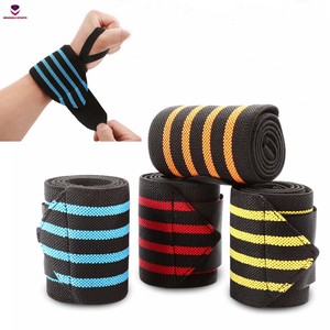 ที่มีคุณภาพสูงข้อมือห่อที่กำหนดเองยกน้ำหนักยิมฟิตเนสและเพาะกายห่อที่มีโลโก้ที่กำหนดเองสีแดงข้อมือห่อบริการ OEM - Product Image 3