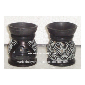 Pure Black Aroma Oil Unique Burner - Product Image 1