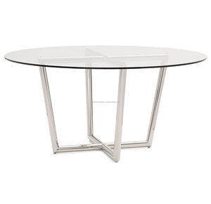Meilleure vente Table basse de luxe accessoires de meubles nordiques matériel Table basse en acier inoxydable dessus de miroir rond - Product Image 1