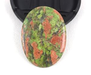 Cabujones ovalados lisos de piedras preciosas de jaspe Unakite Natural de 145 quilates para cuentas de joyería hechas a mano piedras preciosas sueltas al por mayor - Product Image 4