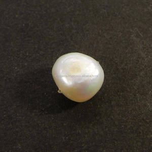 Natural 4,15 Cts 9x8mm Perla de Mar Blanco Cabujón desigual Piedra preciosa suelta para la fabricación de joyas - Product Image 3
