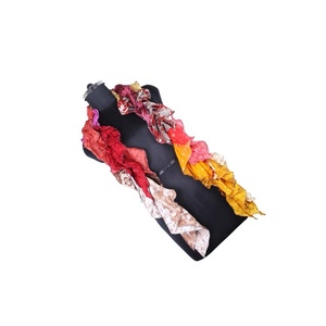 Vintage Style <b>Silk</b> Stole Frill <b>Scarves</b> Stole Trendy Design Stole for Girls SC0402 <b>Silk</b> Stole Frill <b>Scarves</b> Sari Patches <b>Scarf</b> - Product Image 1