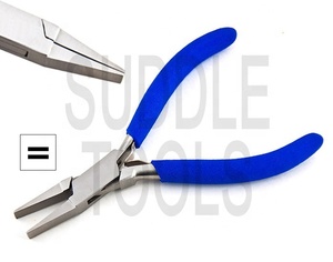 130mm pince à nez plat poignées en PVC mâchoires lisses boîte Joint fabrication de bijoux bricolage artisanat pêche opticien outils d'horlogerie optique - Product Image 2