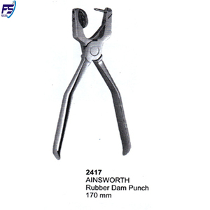 Instrumentos de presa de goma Ainsworth, punzón manual de presa de goma, 170mm, Fresno Surge FS2416 - Product Image 2