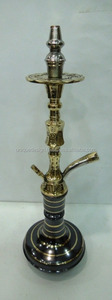 Las mejores pipas de Cachimba de latón macizo mediano egipcio tradicional con técnica de laca - Product Image 3