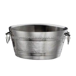 HAMMERED STEEL OVAL PARTY <b>TUB</b> HIGH QUALITY GALVANIZED PARTY OVAL <b>TUB</b> WITH STAND BEVERAGE <b>TUB</b> - Product Image 2