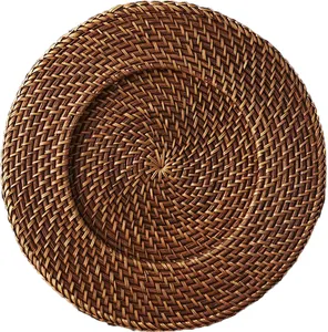 Wicker mây sạc tấm Việt Nam Bộ đồ ăn mới giá rẻ Sản phẩm thủ công wicker thảm cho đám cưới tre món ăn placemats