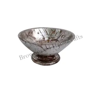 Cuenco para servir de madera de mango hecho a mano de primera calidad con soporte de Pedestal, cuencos de madera personalizados de calidad duradera, suministro directo de fábrica - Product Image 1