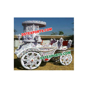 ผู้ผลิตรถม้าแต่งงานแบบอินเดีย ตกแต่งด้วยโลหะและไม้ น้ำหนักเบา ขนาดสั่งทำได้ ผลิตในสหรัฐอเมริกา - Product Image 1