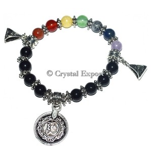 Power <b>Healing</b> 7 Chakra Stone <b>Healing</b> <b>Bracelets</b> Handmade <b>Healing</b> Mascot Style - Product Image 1