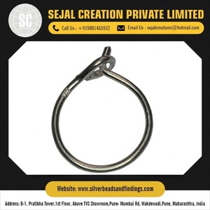 Pernos Planos Plateados al por Mayor para Cierres y Ganchos, Componentes para Joyería, Marca Sejal Creation - Product Image 3