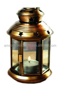 Iron & <b>Glass</b> Wedding Hanging <b>Candle</b> Lantern in Square Shape Christmas Handmade Nickel Plated Outdoor New Arrival - Product Image 2